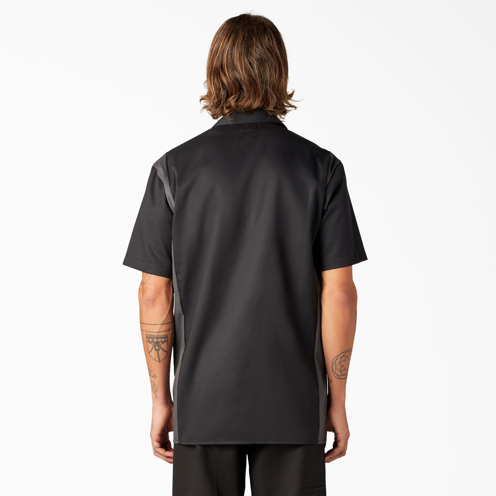 Two Tone Short Sleeve Work Shirt