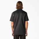 Two-Tone Short Sleeve Work Shirt - Black Dark Gray Tone &#40;BKCH&#41;