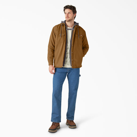 Veste-chemise &agrave; capuchon en coutil Hydroshield - Brown Duck &#40;BD&#41;