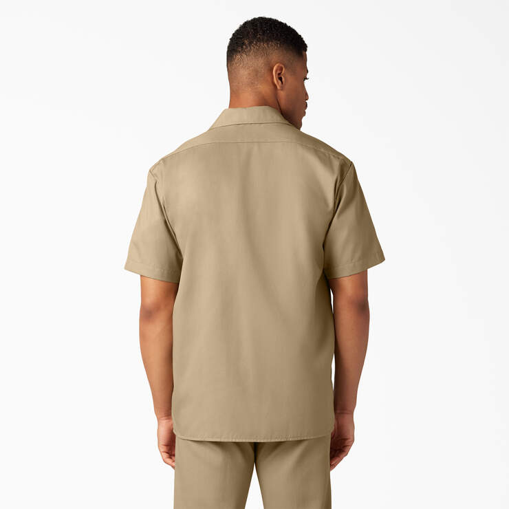 Short Sleeve Work Shirt - Khaki (KH) image number 2