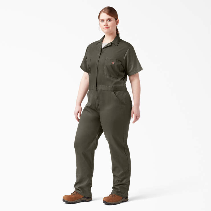 Combinaison à manches courtes Temp-iQ® refroidissant FLEX pour femmes taille plus - Moss Green (MS) numéro de l’image 1