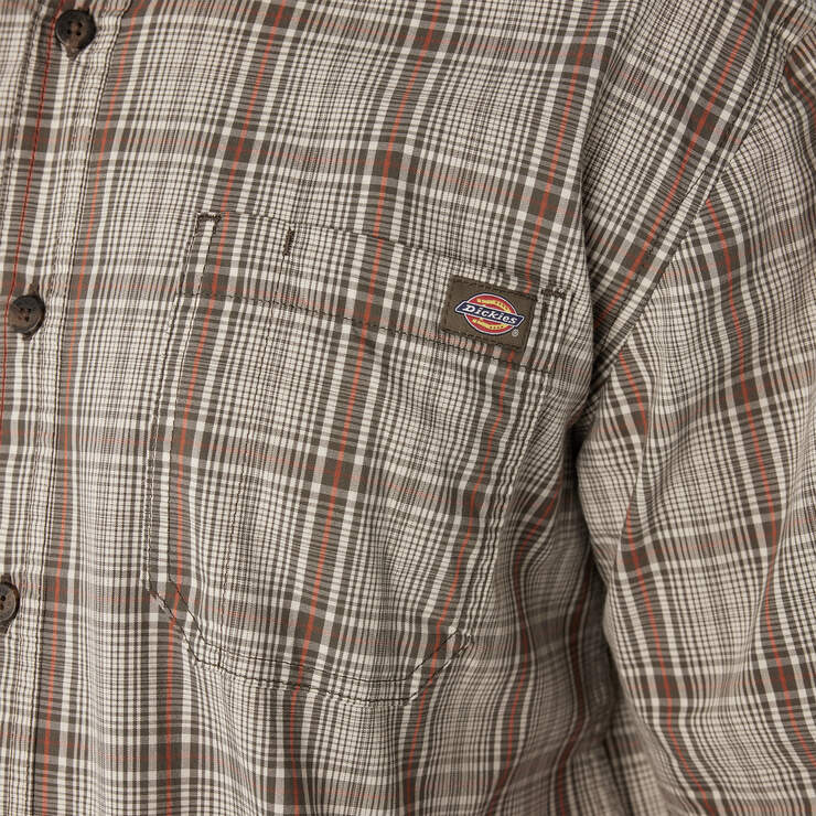 Short Sleeve Woven Shirt - Moss Backland Prairie Plaid (C1G) image number 5