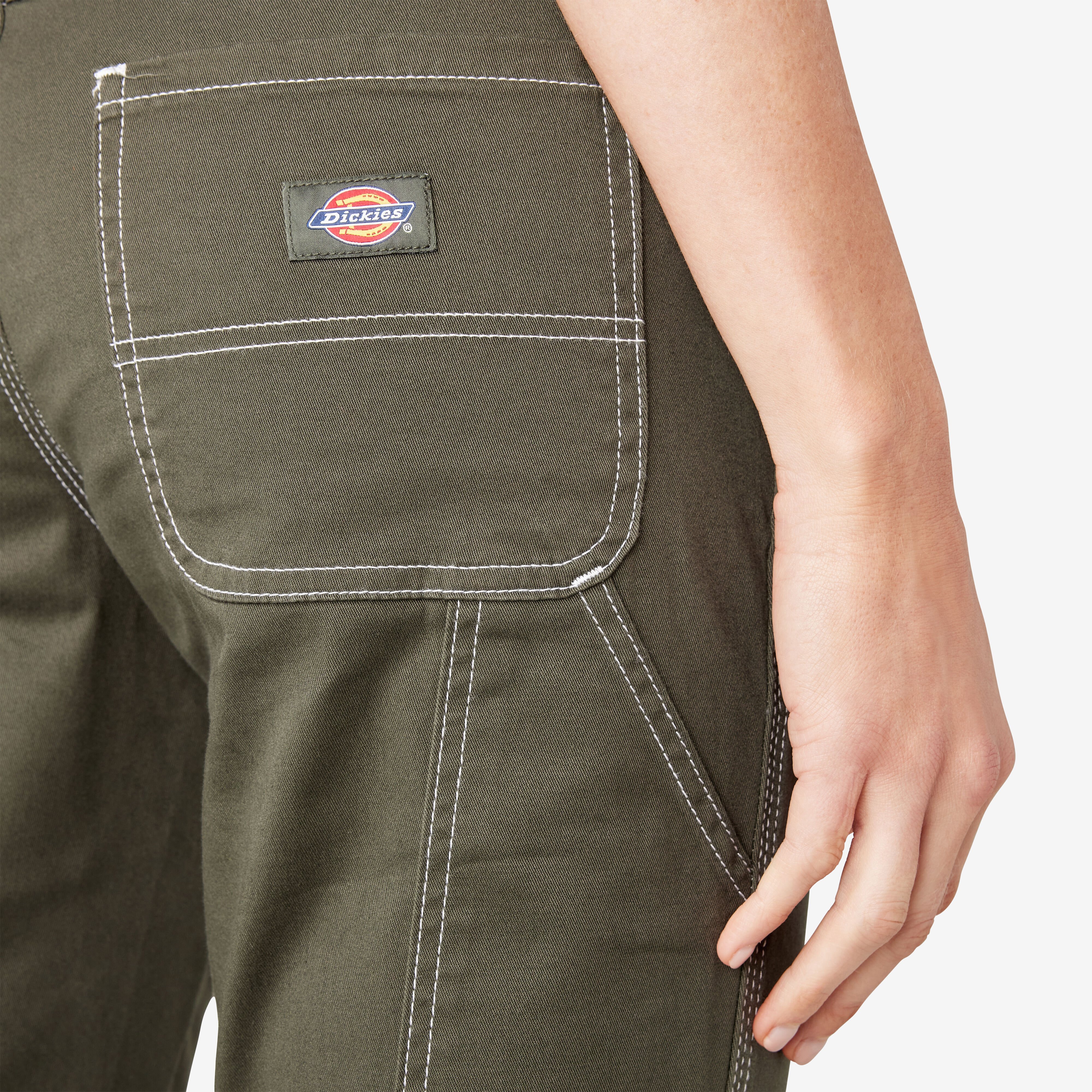Women s Slim Straight Fit Roll Hem Carpenter Pants Dickies Canada