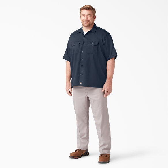 Relaxed Fit Short Sleeve Work Shirt - Dark Navy &#40;DN&#41;