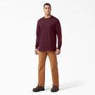 T-shirt &agrave; manches longues avec logo de la marque - Burgundy &#40;BY&#41;