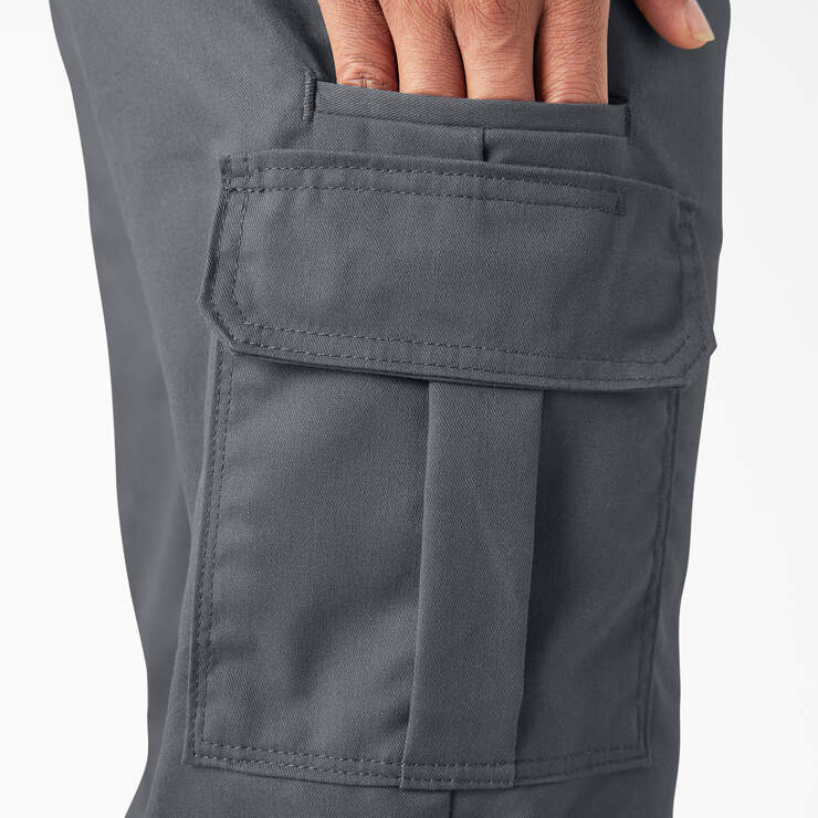 FLEX Regular Fit Cargo Pants - Charcoal Gray (CH) image number 8