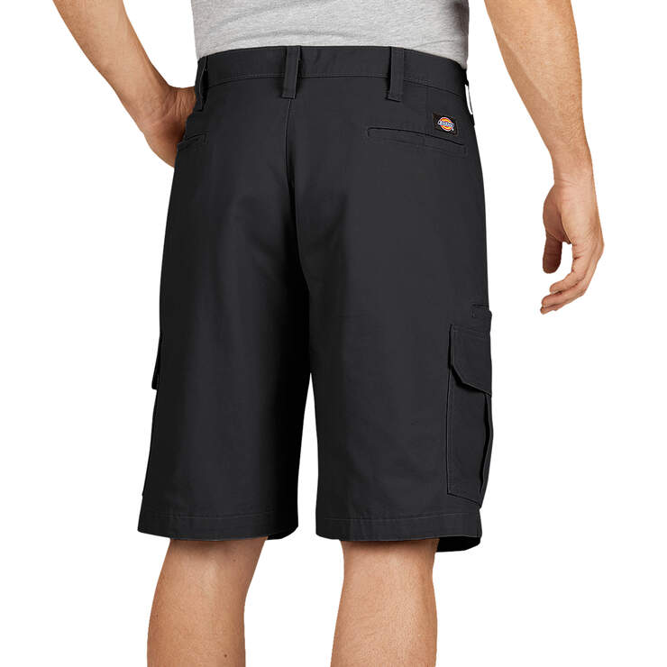 11" Relaxed Fit Lightweight Duck Cargo Short - Rinsed Black (RBK) image number 2
