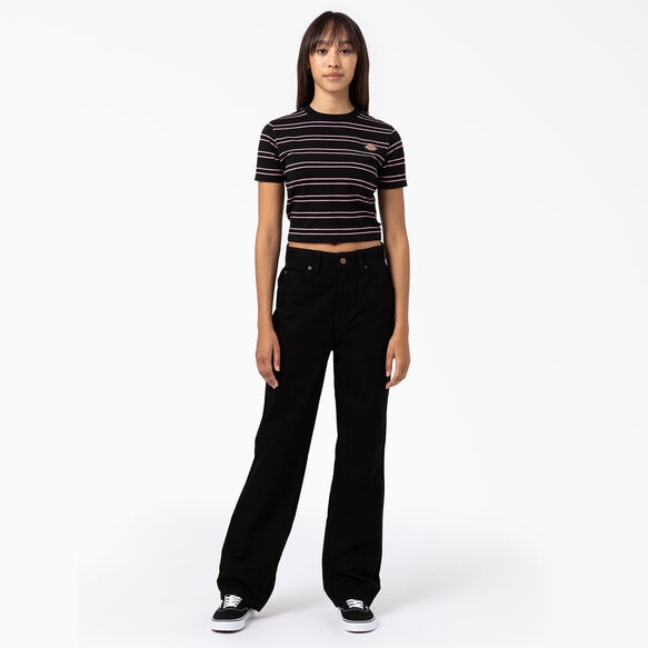 Women&#39;s Westover Stripe Short Sleeve T-Shirt - Black &#40;KBK&#41;