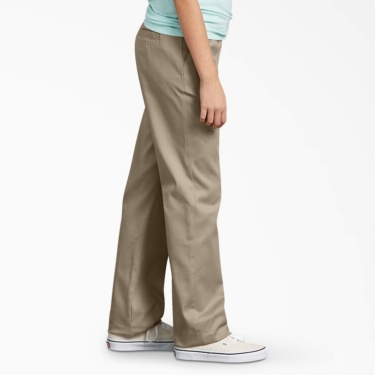 Girls' Slim Fit Pants, 4-20 - Desert Sand (DS) numéro de l’image 3