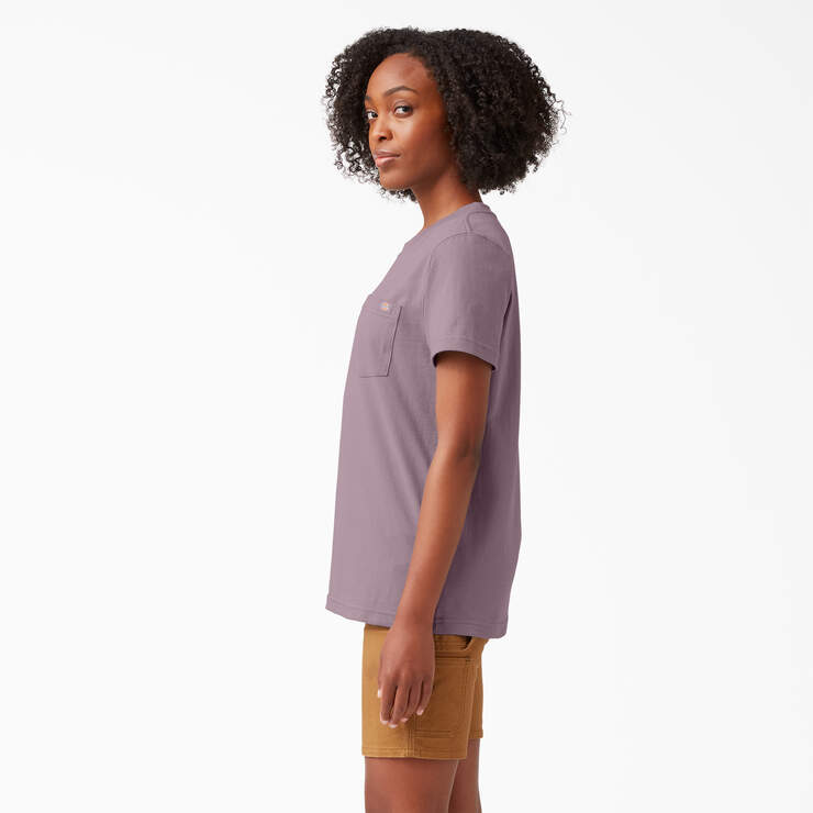 T-shirt épais à manches courtes et à poche pour femmes - Lilac (LC) numéro de l’image 3