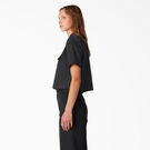 Women&#39;s Cropped Work Shirt - Black &#40;BK&#41;