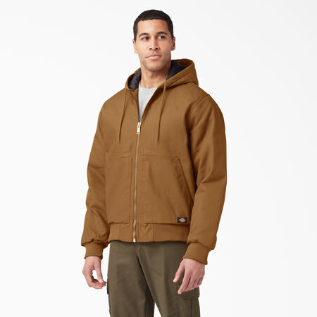 Veste &agrave; capuchon en coutil rigide - Brown Duck &#40;BD&#41;