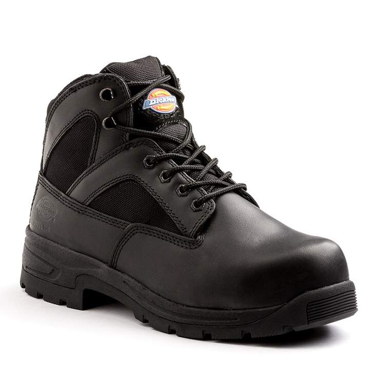 Men's Buffer Industrial Black Steel Toe Work Boots - Black (BLK) numéro de l’image 1