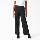 Pantalon de coupe d&eacute;contract&eacute;e &agrave; jambe large pour femmes - Rinsed Black &#40;RBK&#41;