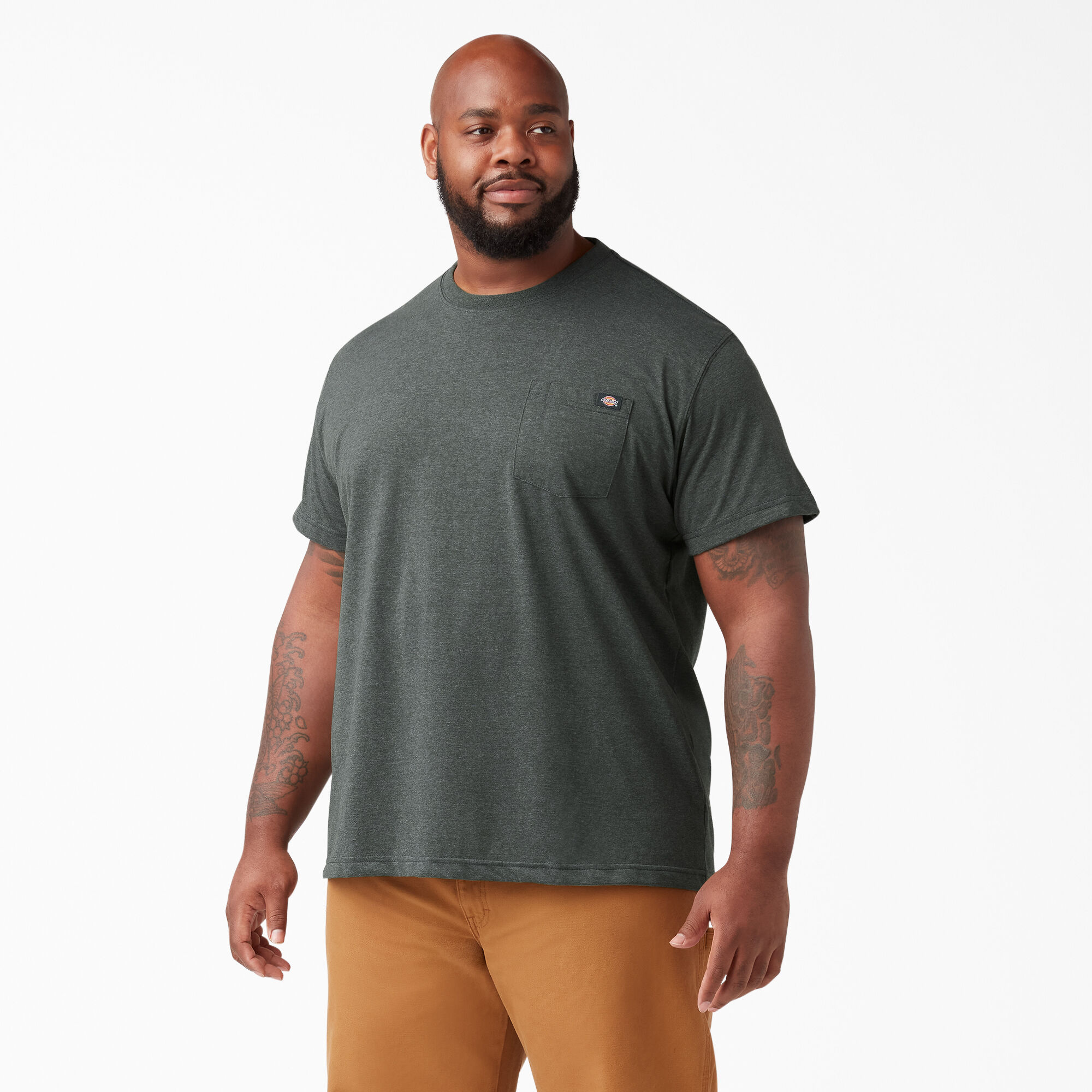 Men s Heavyweight Heathered Short Sleeve Pocket T Shirt Dickies Canada