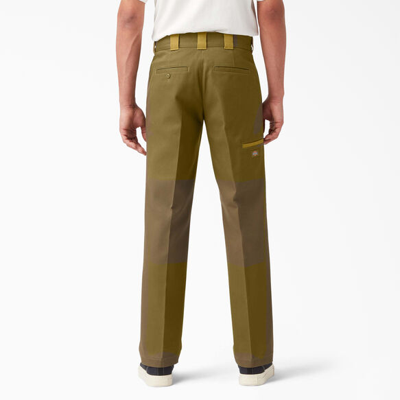 Pantalon contrastant &agrave; genoux renforc&eacute;s - Military/Moss Green Colorblock &#40;CBM&#41;