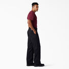 Loose Fit Double Knee Work Pants - Black &#40;BK&#41;