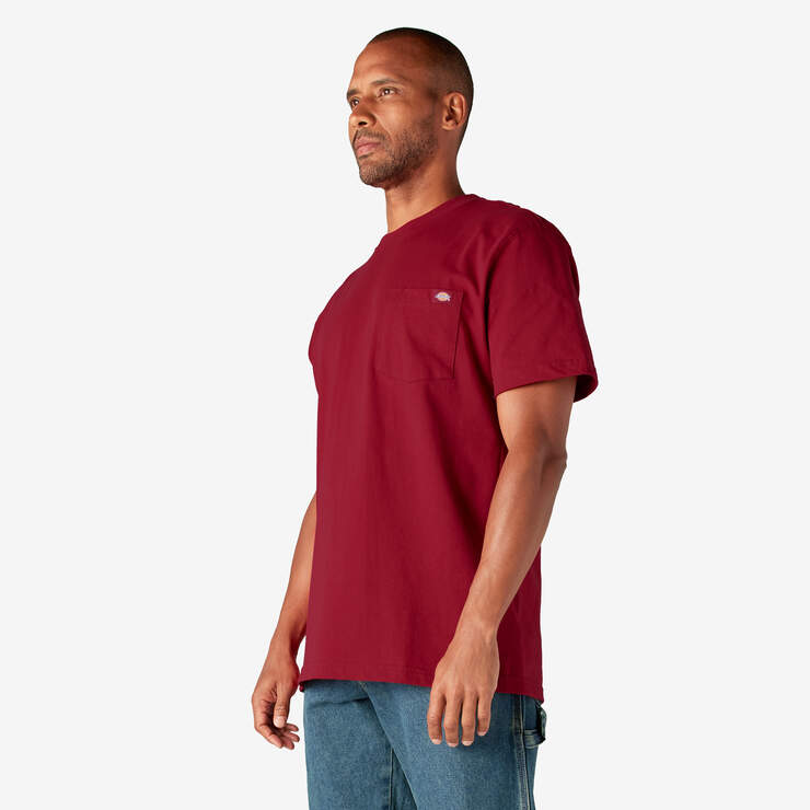 T-shirt épais à manches courtes et à poche - English Red (ER) numéro de l’image 3