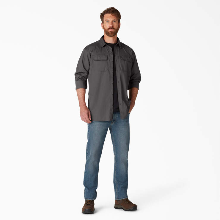 FLEX Ripstop Long Sleeve Shirt - Rinsed Slate (RSL) image number 4