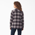 Chemise en flanelle &agrave; manches longues et &agrave; motif tartan pour femmes - Dusty Purple Highland Plaid &#40;B2X&#41;