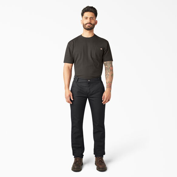 FLEX Regular Fit Duck Carpenter Pants - Stonewashed Black &#40;SBK&#41;