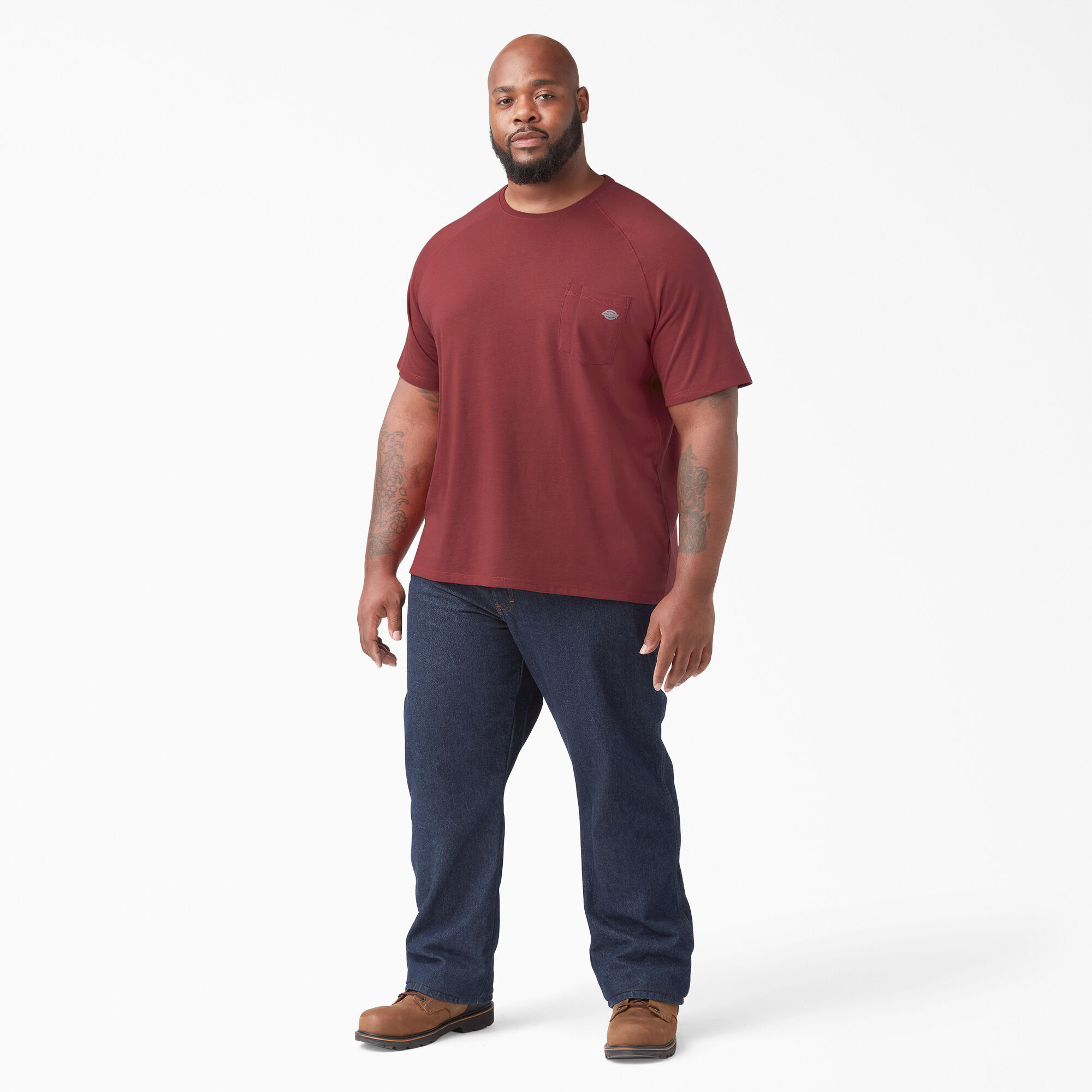 Dickies red t shirt hot sale
