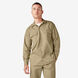 Chemise a manches longues chemise de travail devant solides - Military Khaki &#40;KH&#41;