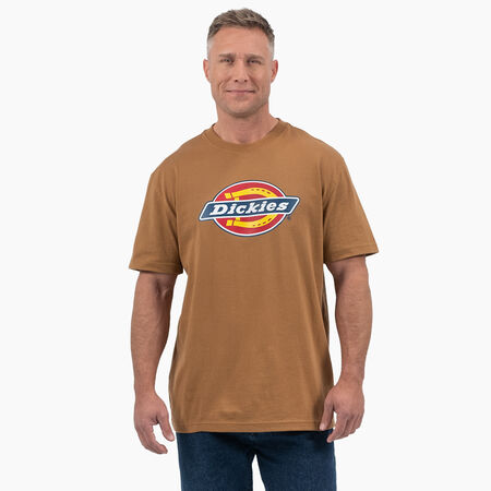 Short Sleeve Tri-Color Logo Graphic T-Shirt - Brown Duck &#40;BD&#41;