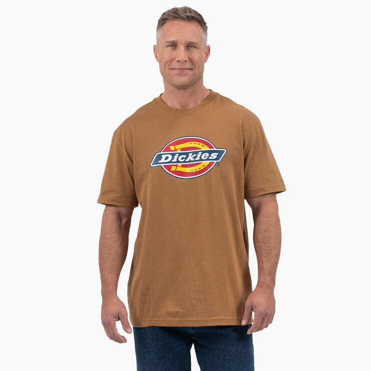 Short Sleeve Tri-Color Logo Graphic T-Shirt - Brown Duck (BD) image number 1