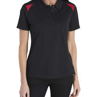 Women’s Performance Shop Polo Shirt - Black/English Red (BKER)