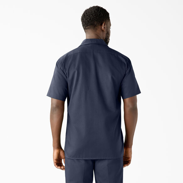 Short Sleeve Work Shirt - Navy Blue &#40;NV&#41;