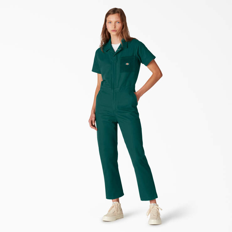 Women's Reworked Coveralls - Forest Green (FT) image number 1