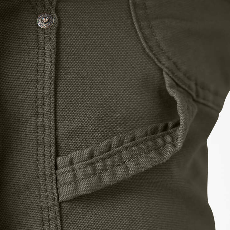 Pantalon menuisier de coupe standard en coutil - Stonewashed Moss Green (SMS) numéro de l’image 7