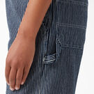 Salopette courte pour femmes, 7&nbsp;po - Blue White Hickory Stripe &#40;RHS&#41;