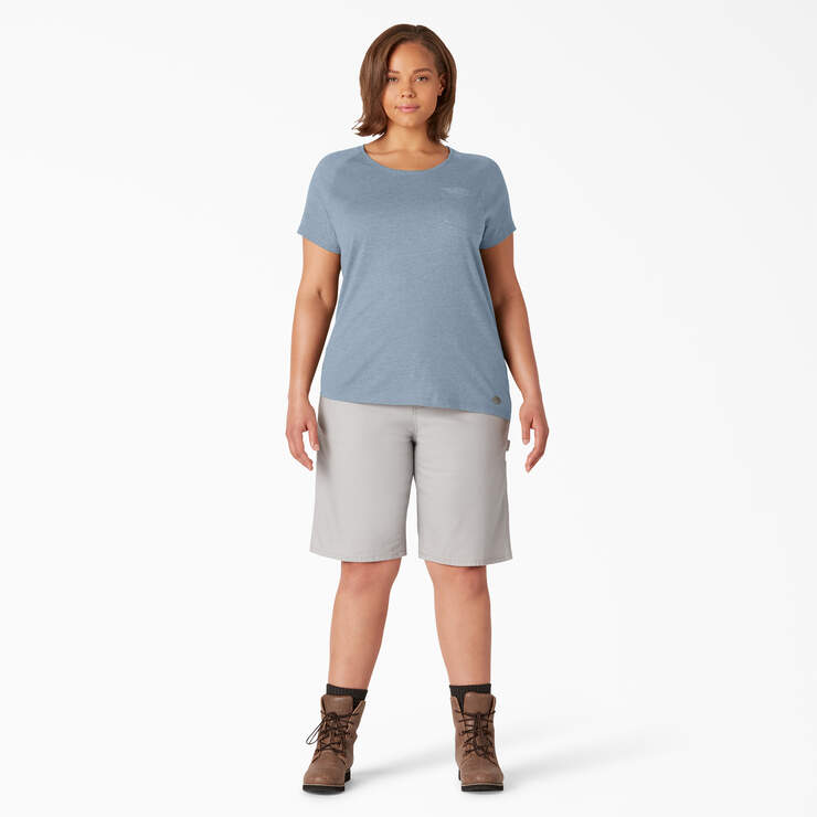 T-shirt taille plus à manches courtes Temp-iQ® Performance pour femmes - Fog Blue (FE) numéro de l’image 4