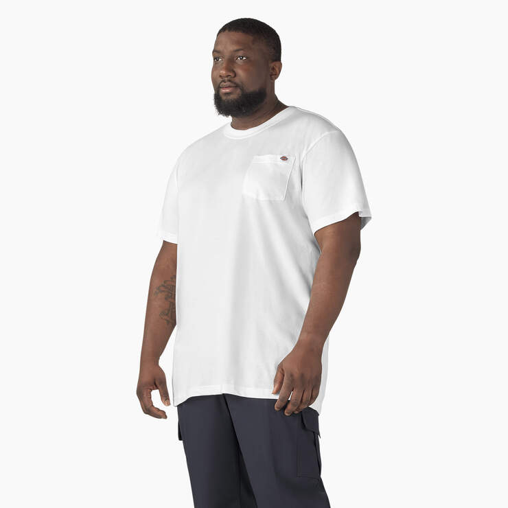 Lightweight Short Sleeve Pocket T-Shirt - White (WH) image number 6