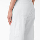 Pantalon menuisier court d&eacute;lav&eacute; pour femmes - Stonewashed Cloud &#40;S2C&#41;