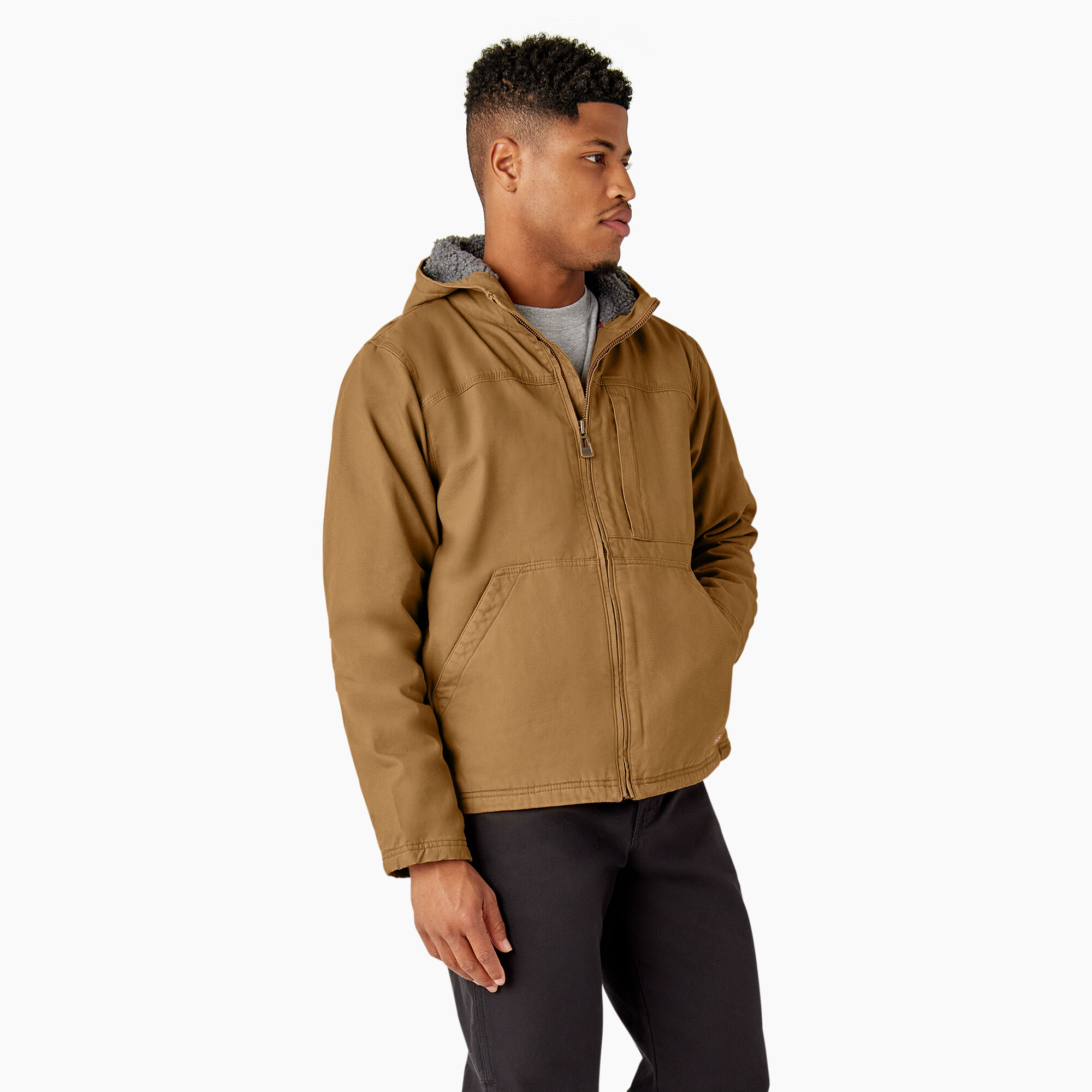 Pile lined sales jacket mens