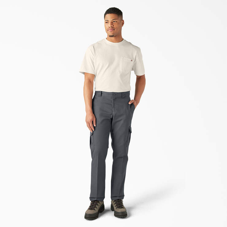 FLEX Regular Fit Cargo Pants - Charcoal Gray (CH) image number 5