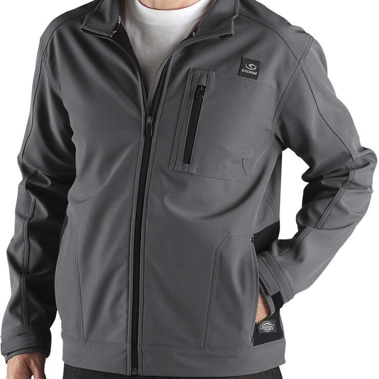 Performance Softshell Full Zip Jacket - Charcoal Gray (CH) image number 1