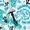 Chemise &agrave; manches courtes pour femmes Roseburg - Blue Floral Print &#40;GG2&#41;