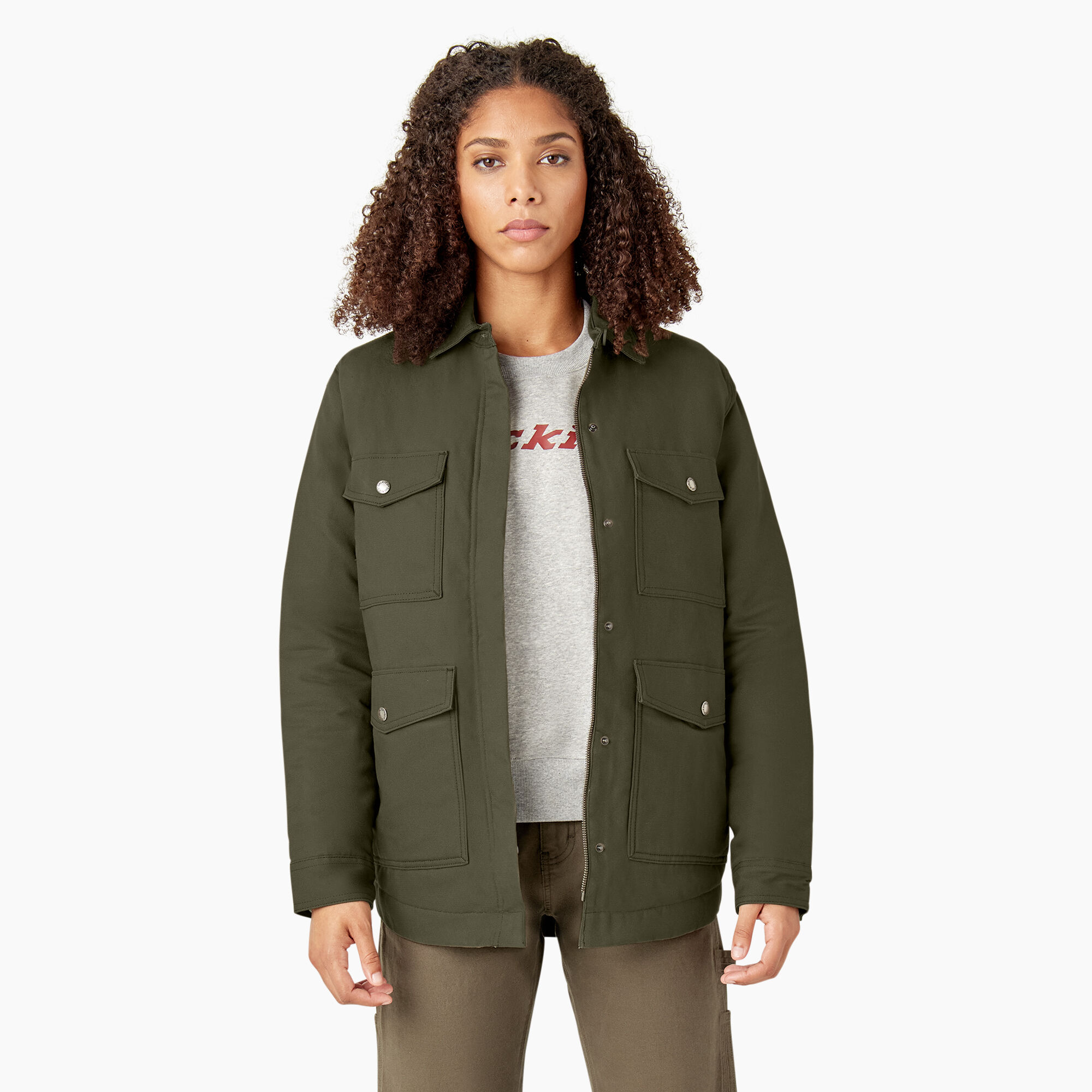 Women's coat best sale with sherpa lining
