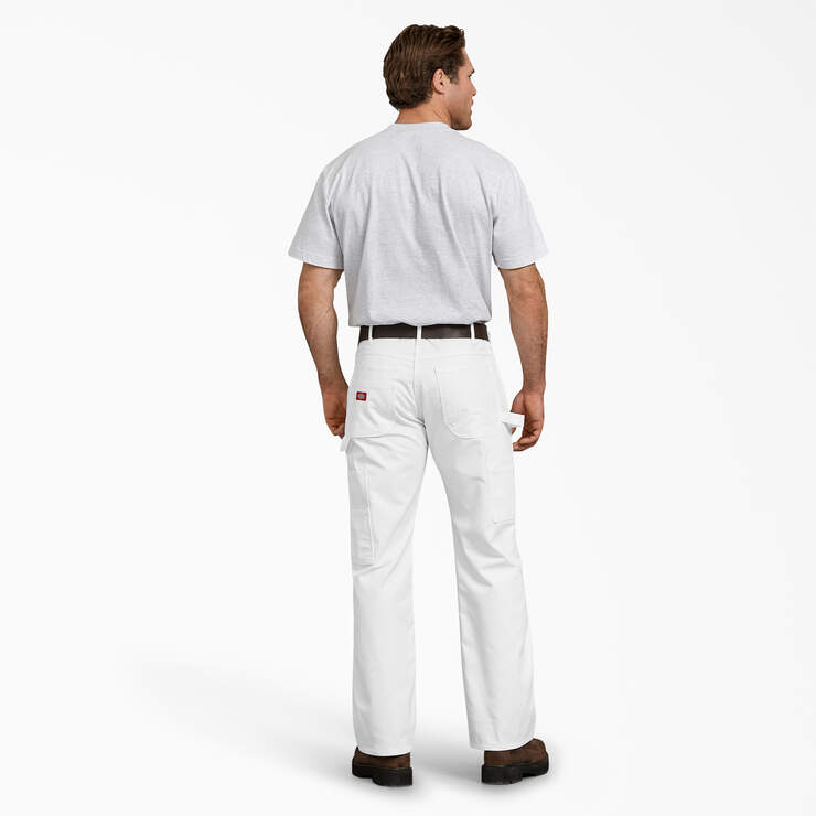 FLEX Relaxed Fit Painter's Pants - White (WH) image number 6