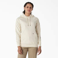 Women's Water Repellent Sleeve Logo Hoodie - Antique White (AW)
