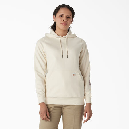 Women&#39;s Heavyweight Logo Sleeve Hoodie - Antique White &#40;AW&#41;