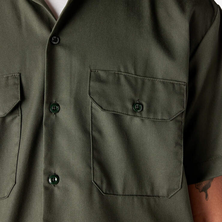 Short Sleeve Work Shirt - Olive Green (OG) image number 7