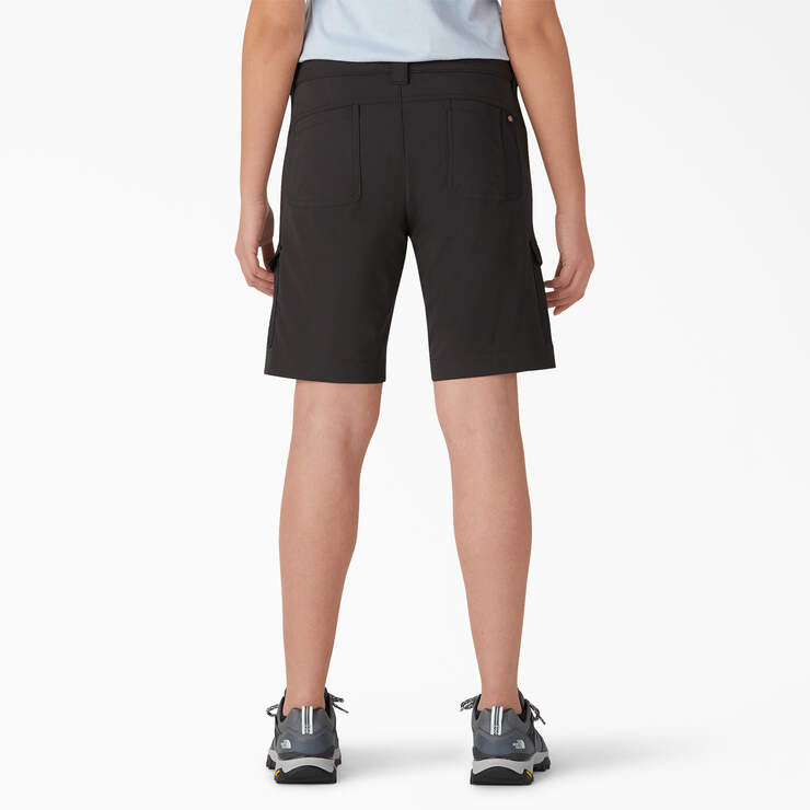 Women's Cooling Slim Fit Cargo Shorts, 10" - Black (BK) image number 2
