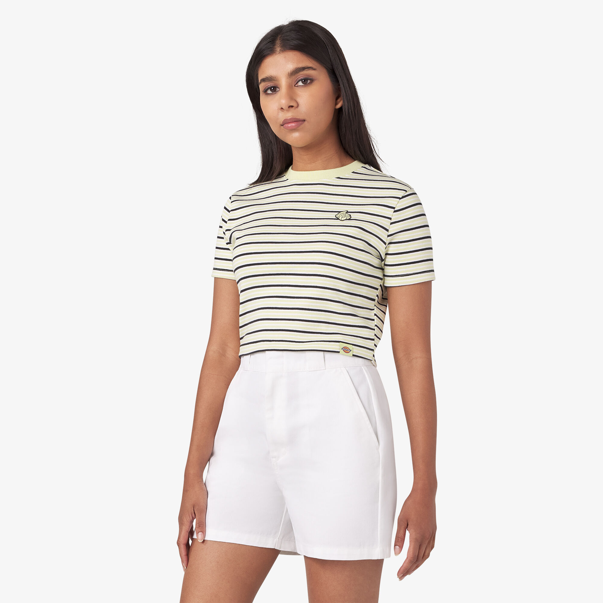 売れ筋商品|||ディッキーズ カットソー トップス レディース Altona Stripe T-Shirt - Women's Cornet Gargen Baby Stripe Dickies Women's Altona Stripe T-Shirt - cornet garden baby
