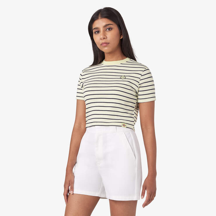 Women’s Altoona Striped T-Shirt - Green Garden Baby Stripe (TGU) image number 3