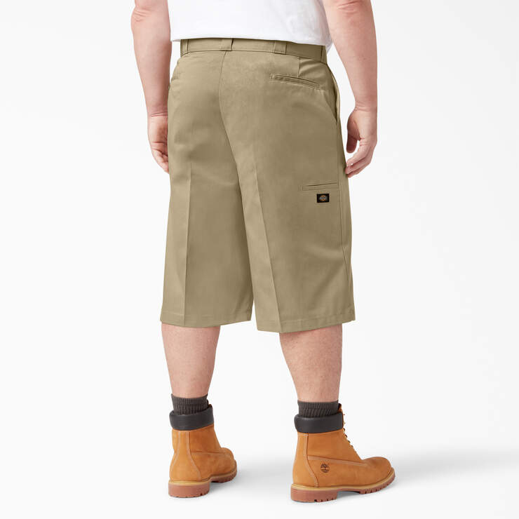 Loose Fit Multi-Use Pocket Work Shorts, 15" - Khaki (KH) image number 5